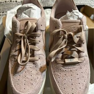 Nike Women's Sneakers - Pink and Tan